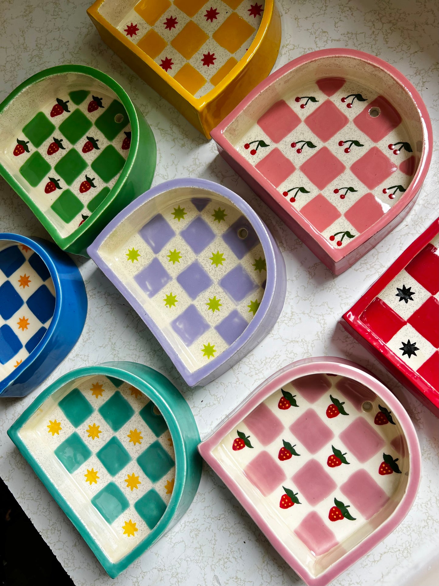 Ceramic Patchwork shelf