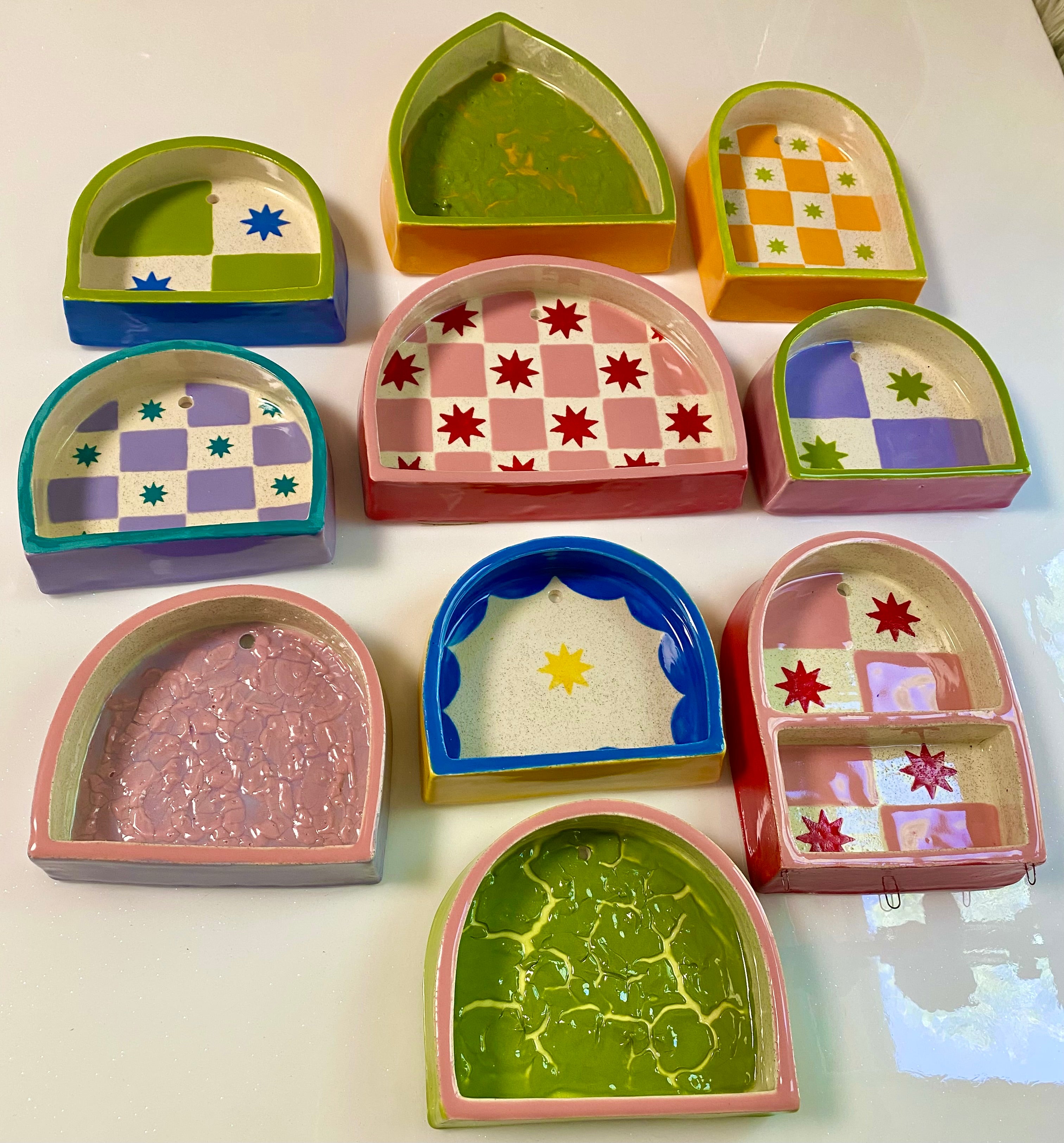 Ceramic Patchwork  shelf