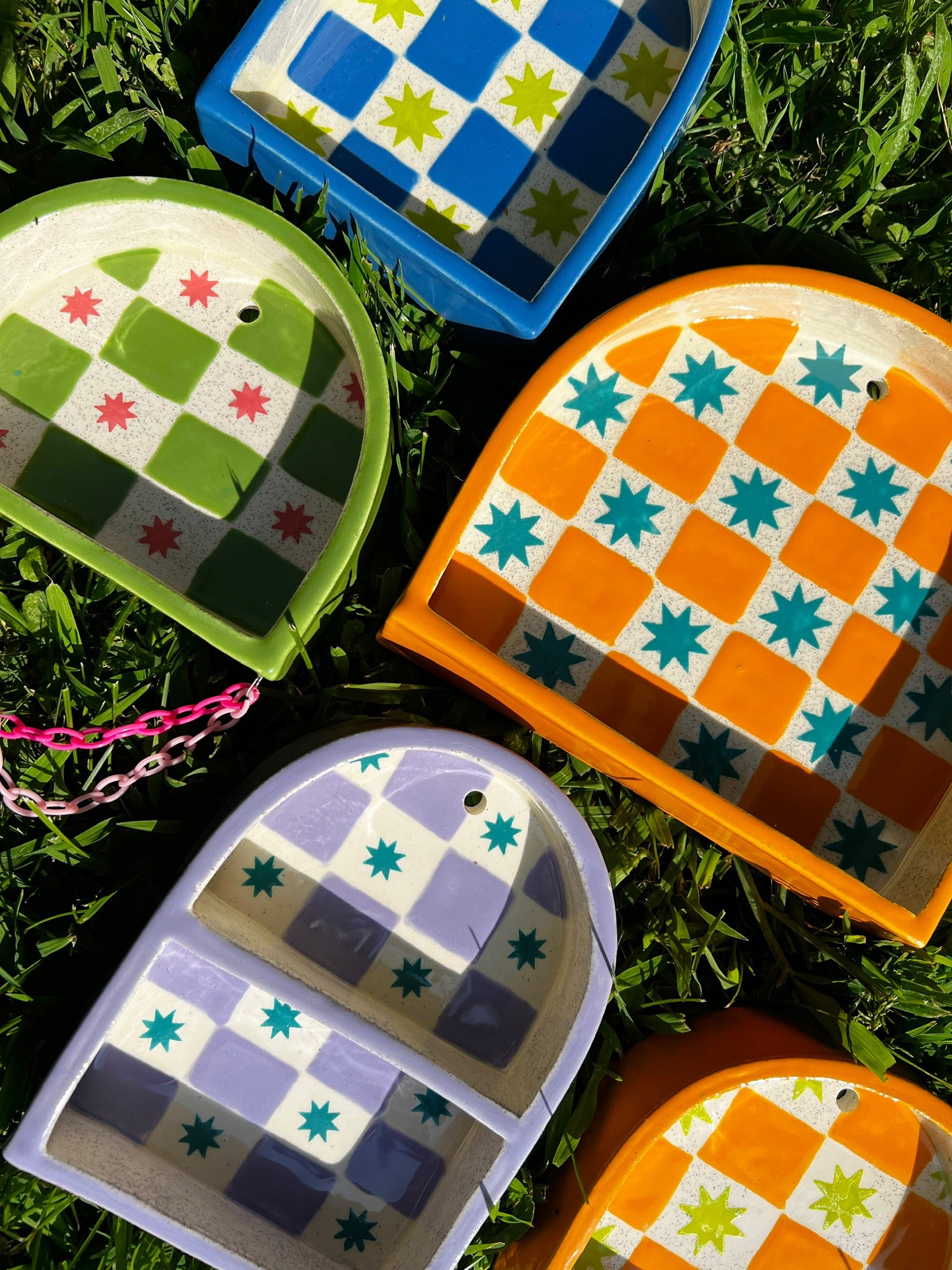 Ceramic ant trinket shelf