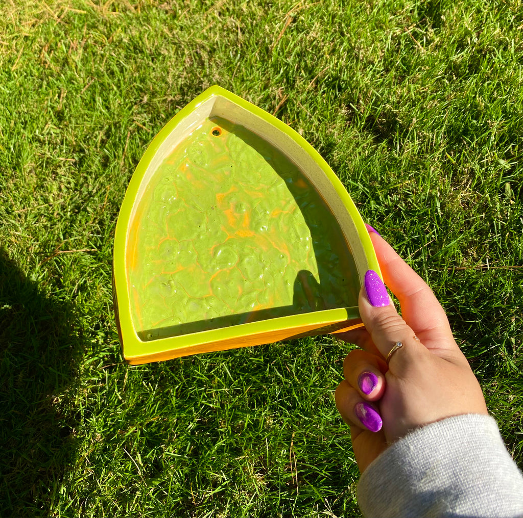 Ceramic ant trinket shelf