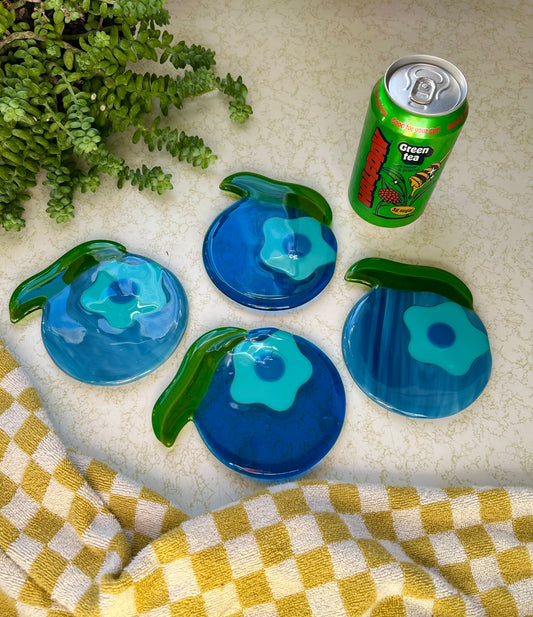 Blueberry coaster set