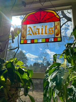 Nails sign – Cold Heart Glass co